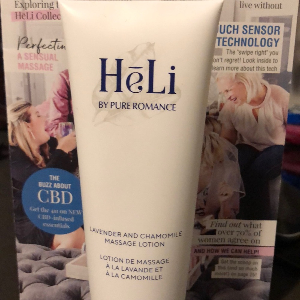 Lavender and chamomile massage lotion